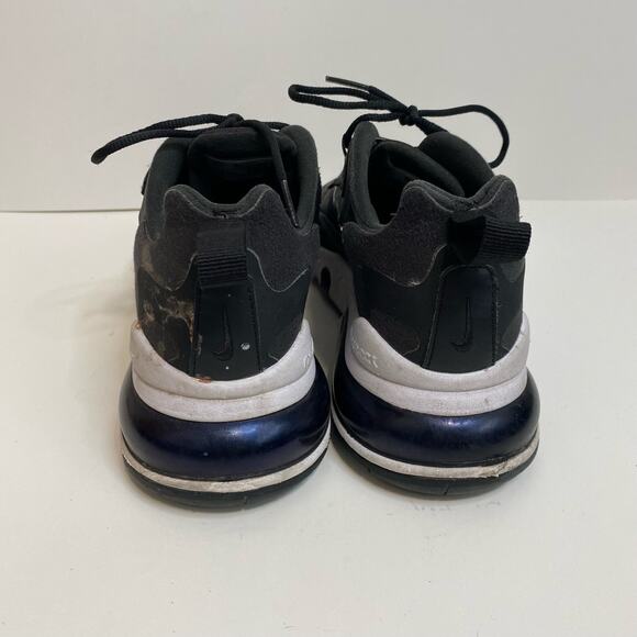 Nike Women's Sneakers Airmax 270 React Black White Chunky Size 8 Running Active - Picture 7 of 10